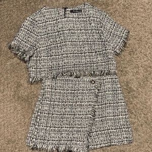 Crop top & skort set